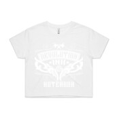 Revolution Ink Manaia Filagree Logo - Womens Crop Tee